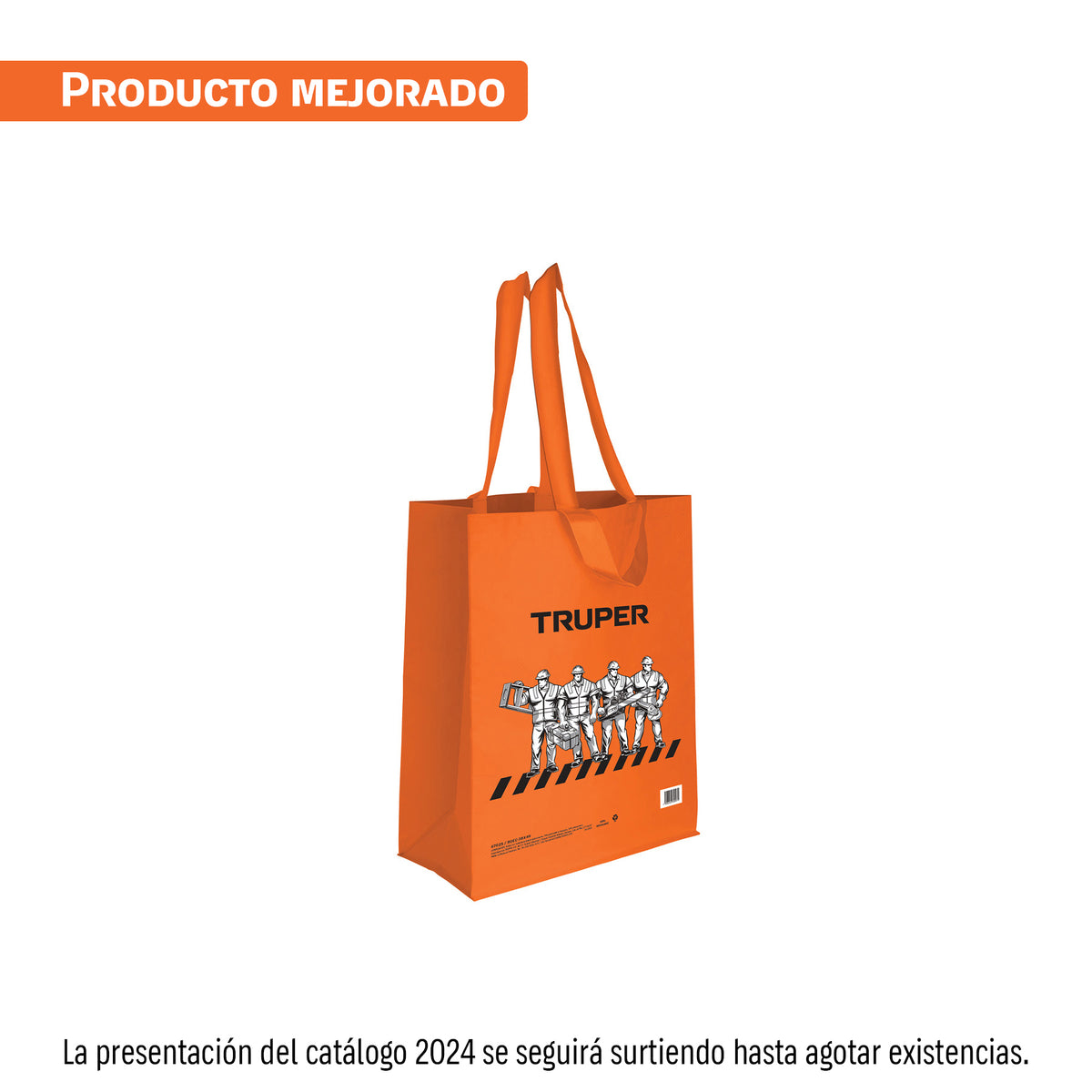 Bolsa ecológica naranja de 38 × 49 cm, TRUPER