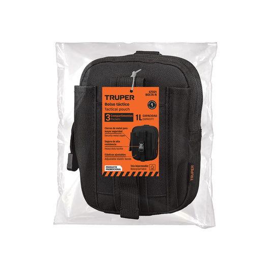 Bolso táctico negro para cinturón, TRUPER