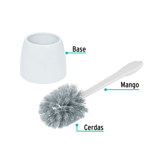 Cepillo sanitario de plástico con base, KLINTEK