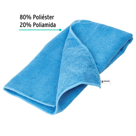 Toalla de microfibra de 40 × 40 cm, KLINTEK
