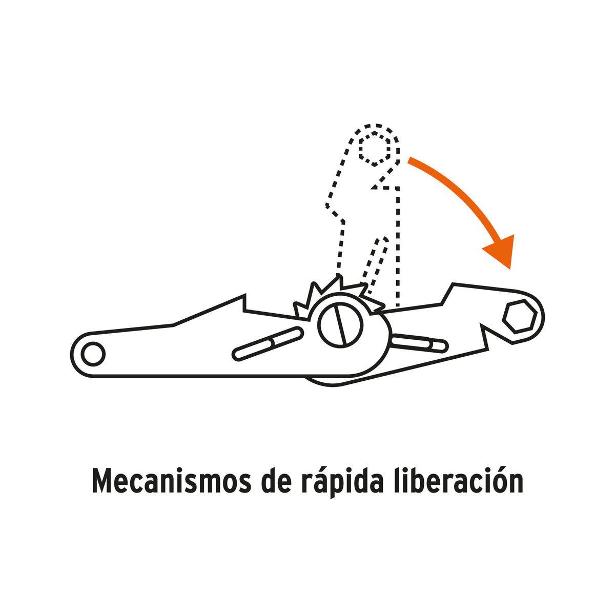Sujetador con matraca, carga máxima 5,000 kg