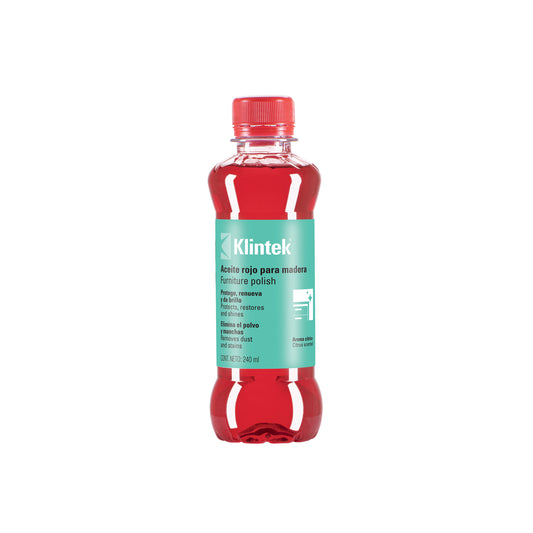 Aceite rojo para muebles, 240 ml, KLINTEK