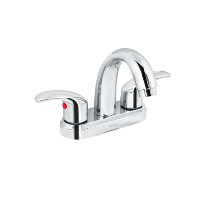 Mezcladora para lavabo, manerales palanca, cuello alto, cromo, AQUA
