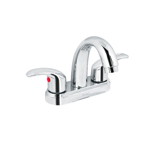 Mezcladora para lavabo, manerales palanca, cuello alto, cromo, AQUA