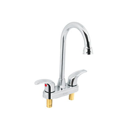 Mezcladora lavabo 4”, cromo, tipo bar, palanca, AQUA