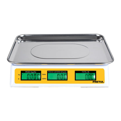 Báscula electrónica multifunciones 30 kg, PRETUL
