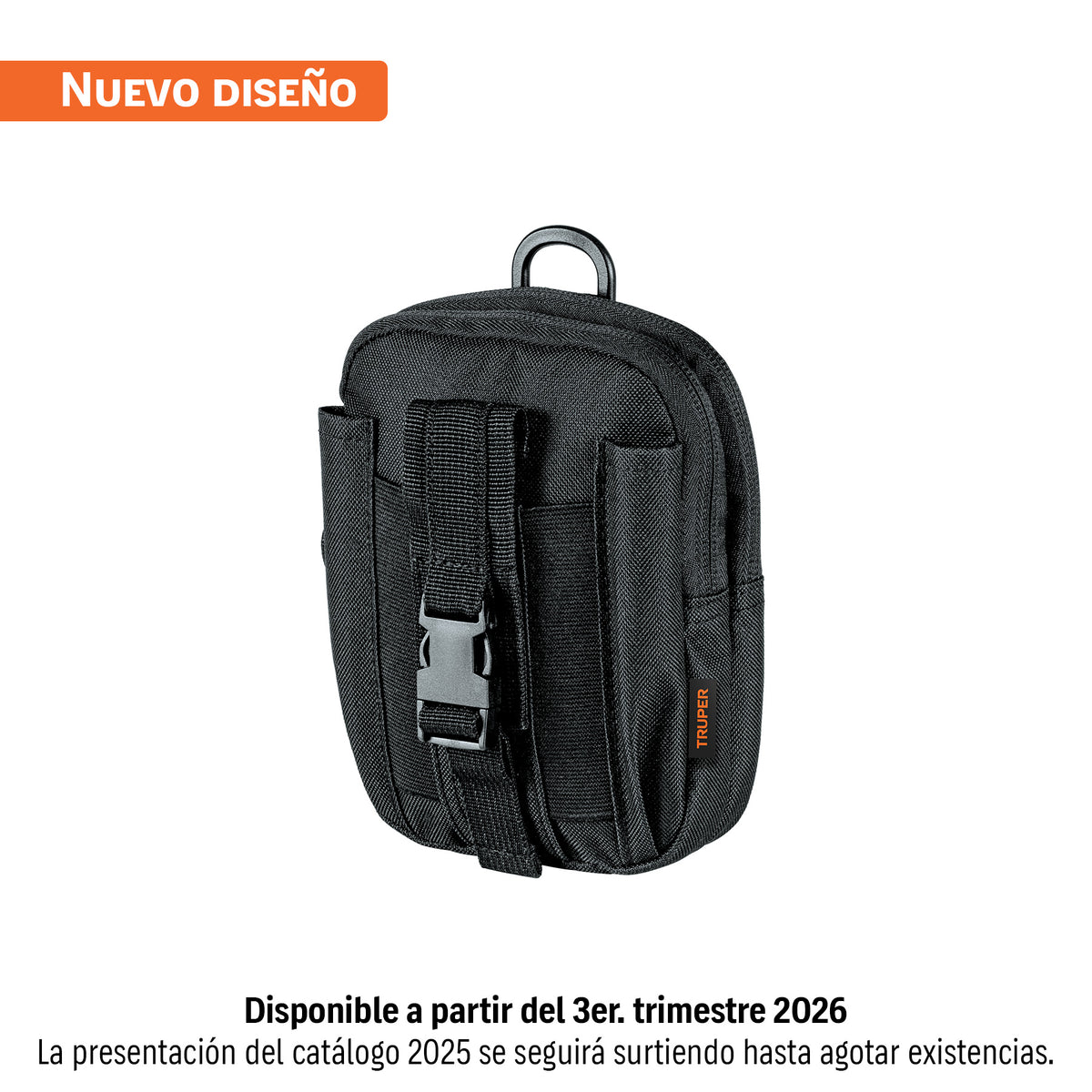 Bolso táctico negro para cinturón, TRUPER