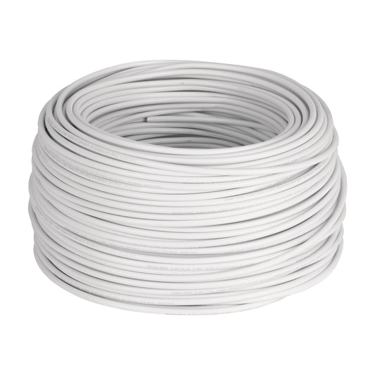 Caja con 100 m de cable THHW-LS 10 AWG blanco, Volteck