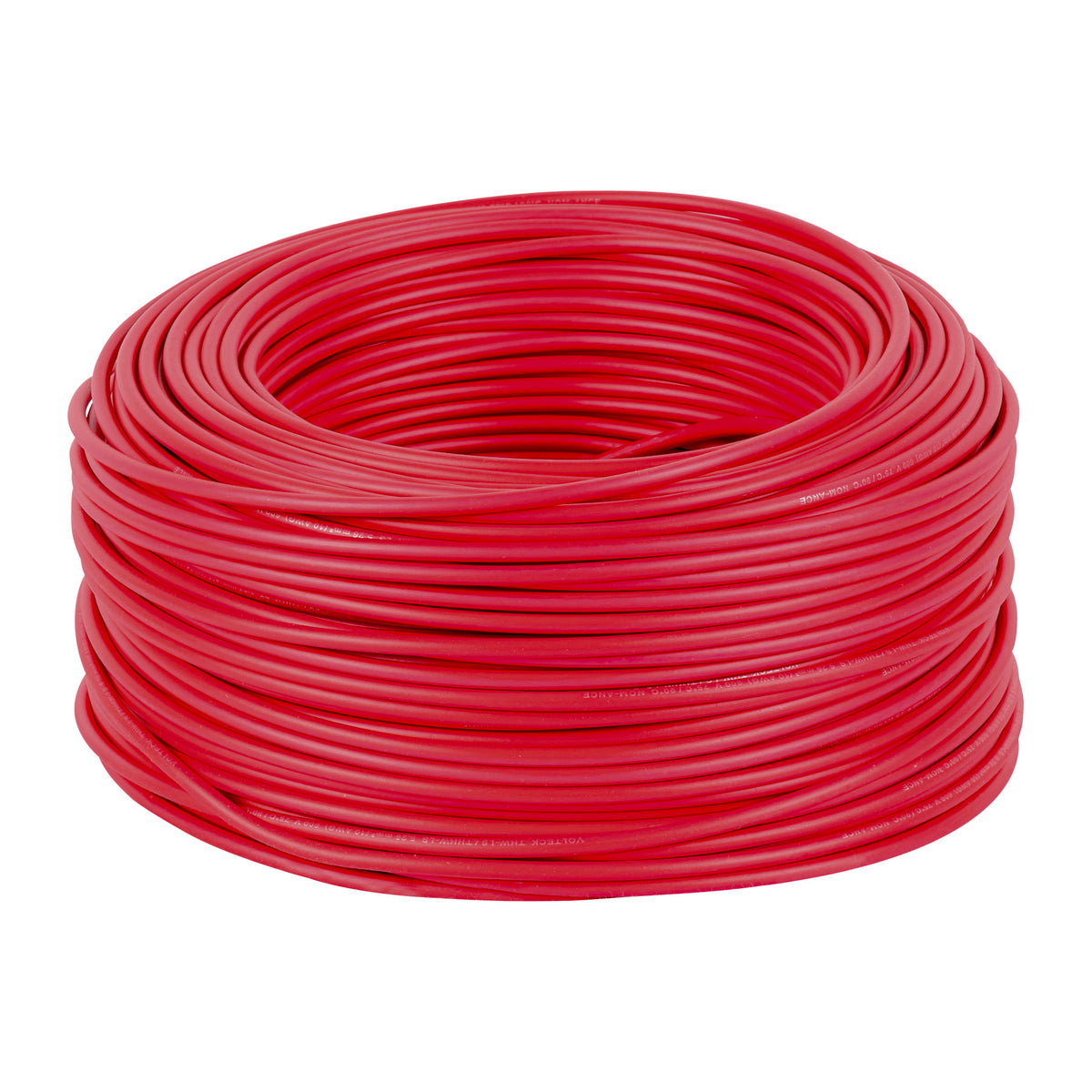 Caja con 100 m de cable THHW-LS 10 AWG rojo, Volteck
