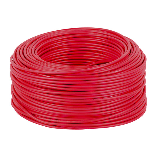 Caja con 100 m de cable THHW-LS 10 AWG rojo, Volteck