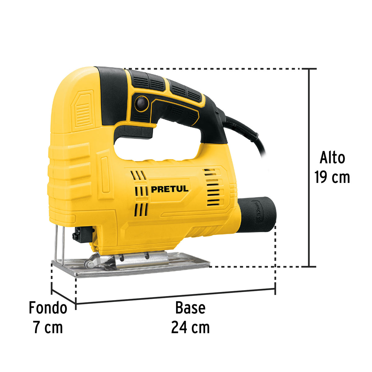 Sierra caladora 400 W, PRETUL