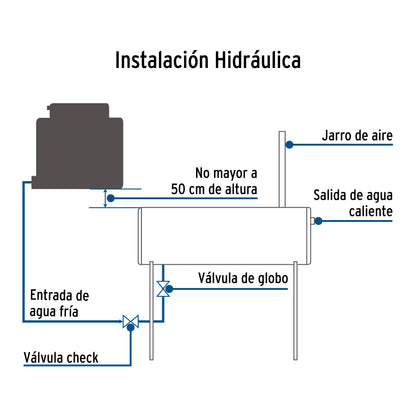 Calentador solar de agua, 12 tubos, 150 L, 4 personas, FOSET