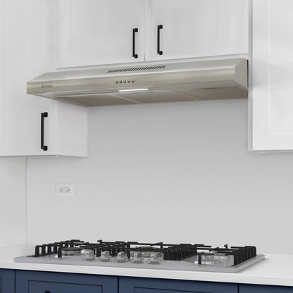 Campana extractora 80 cm, empotrable, acero inoxidable, FOSET
