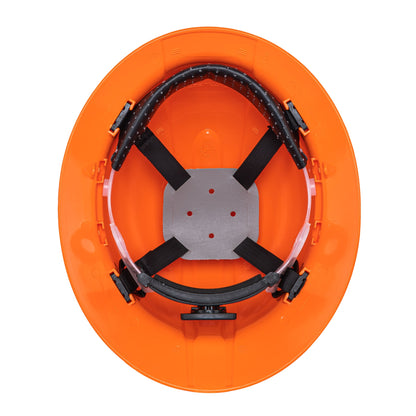 Casco de seguridad ala ancha, naranja, TRUPER