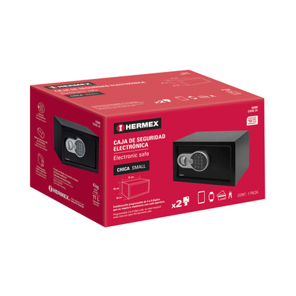 Caja de seguridad electrónica, chica, HERMEX