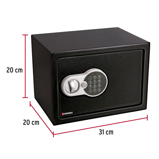Caja de seguridad electrónica, chica, HERMEX
