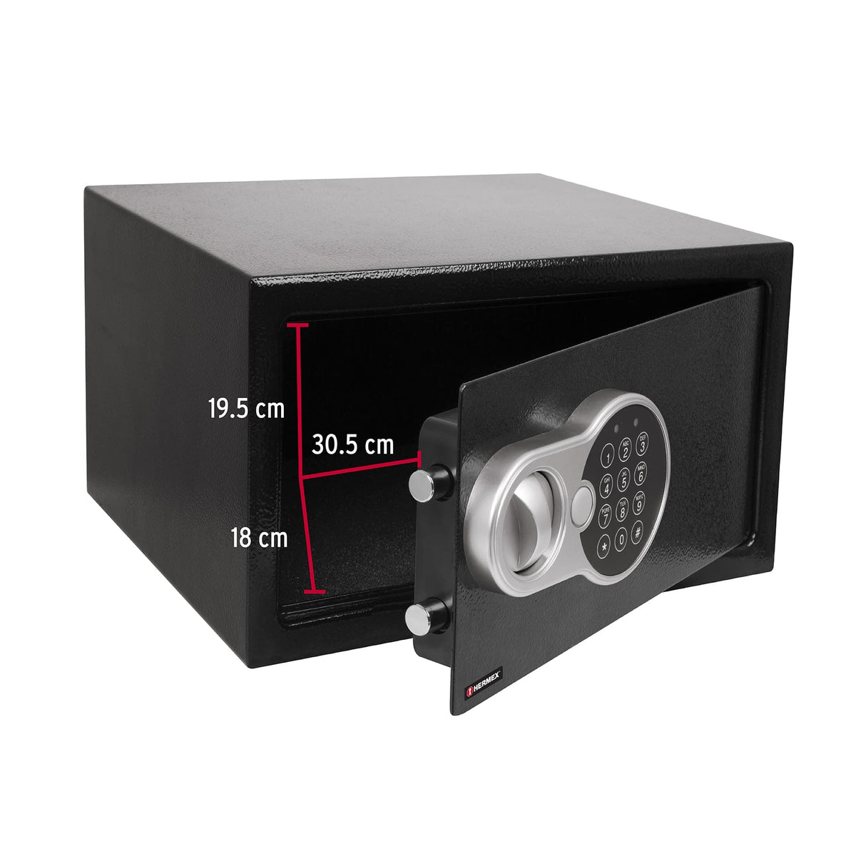 Caja de seguridad electrónica, chica, HERMEX