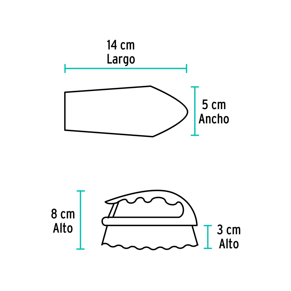 Cepillo tipo plancha de plástico, KLINTEK