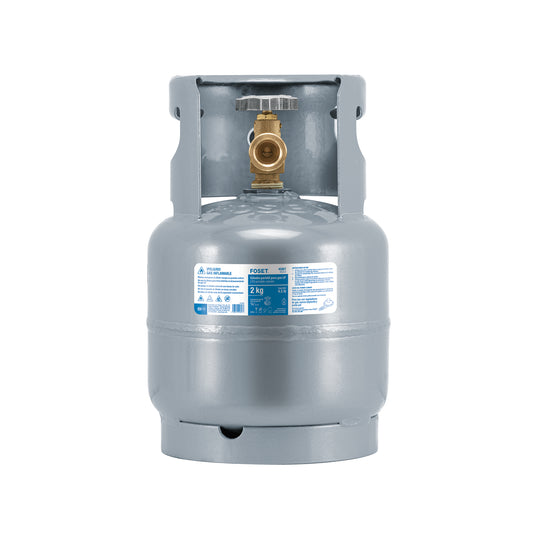 Cilindro portátil para gas LP, 2 kg, FOSET