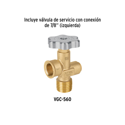 Cilindro portátil para gas LP, 4 kg, FOSET