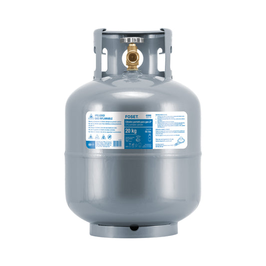 Cilindro portátil para gas LP, 20 lb (9 kg), FOSET
