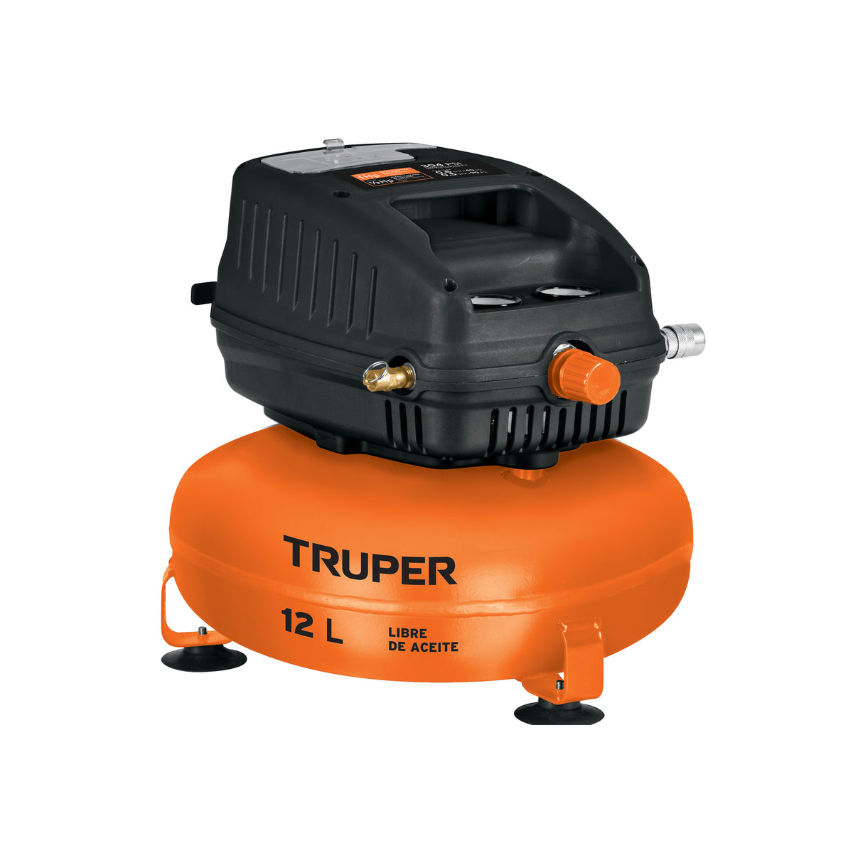 Compresor libre de aceite, 12 L, 1 HP, 127 V
