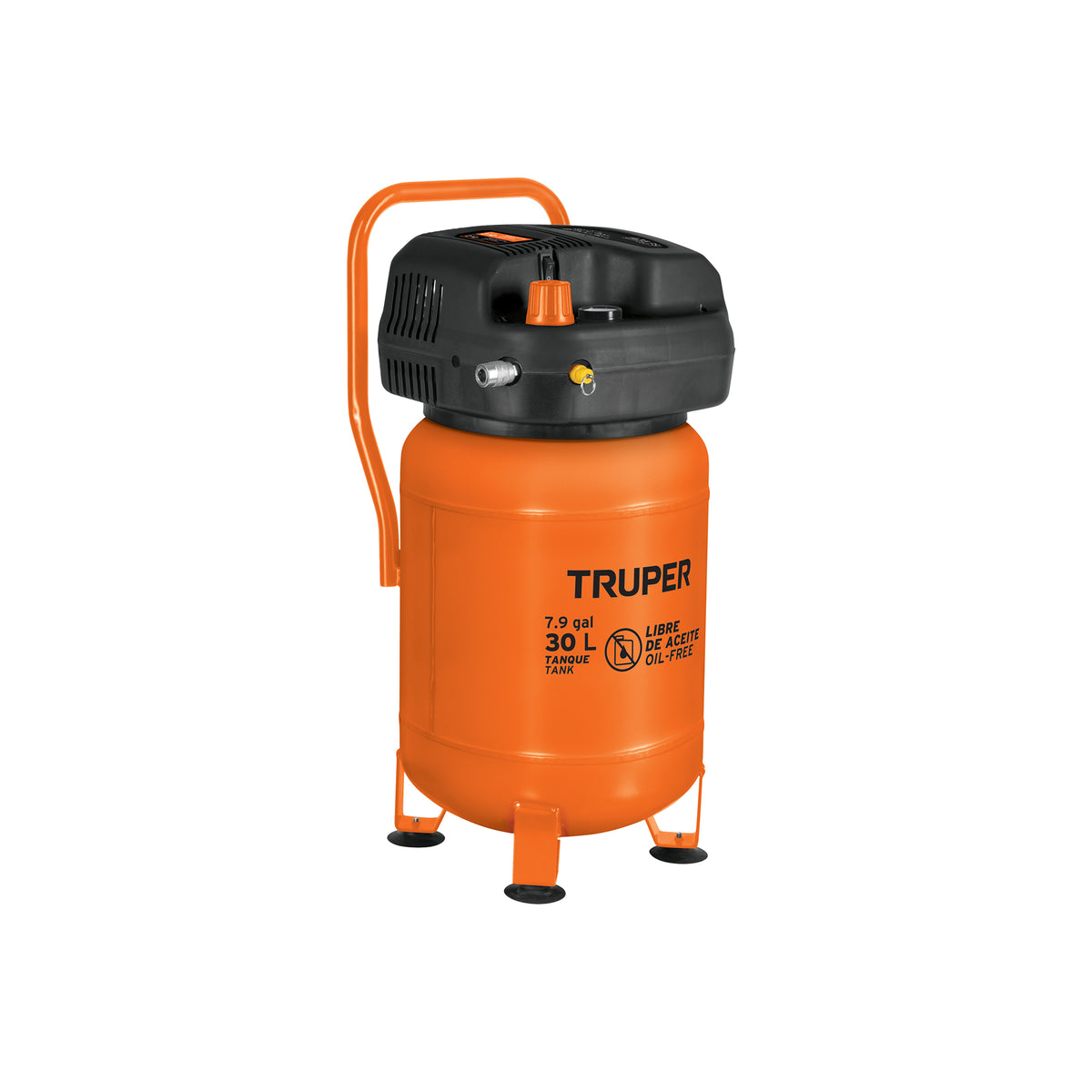 Compresor libre de aceite, 30 L, 3 HP, vertical, 127 V