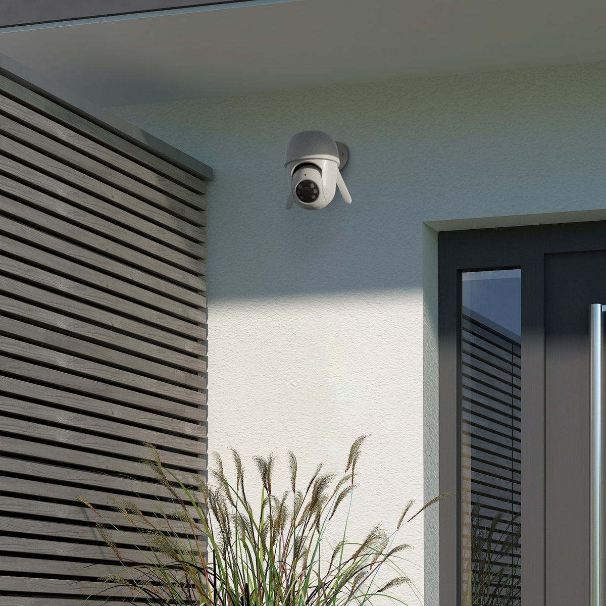 Cámara de seguridad WiFi robotizada para exterior, 3 MP, Volteck