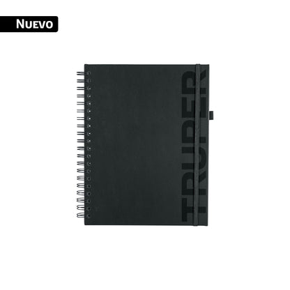 Cuaderno profesional A4, pasta dura, espiral, 100 hojas, TRUPER