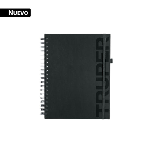 Cuaderno profesional A4, pasta dura, espiral, 100 hojas, TRUPER