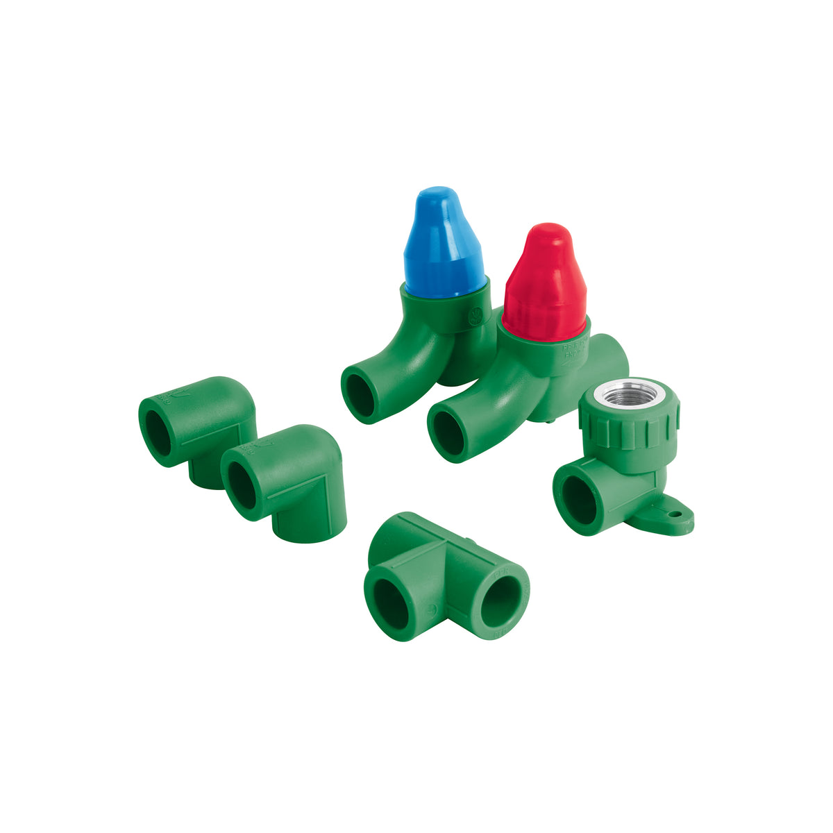 Kit de instalación para regadera PPR 1/2”, sin manerales, FOSET