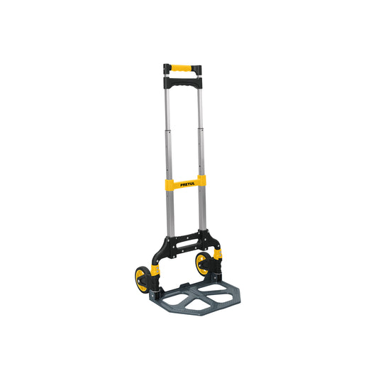 Diablo de carga plegable de aluminio y base de acero, 100 kg