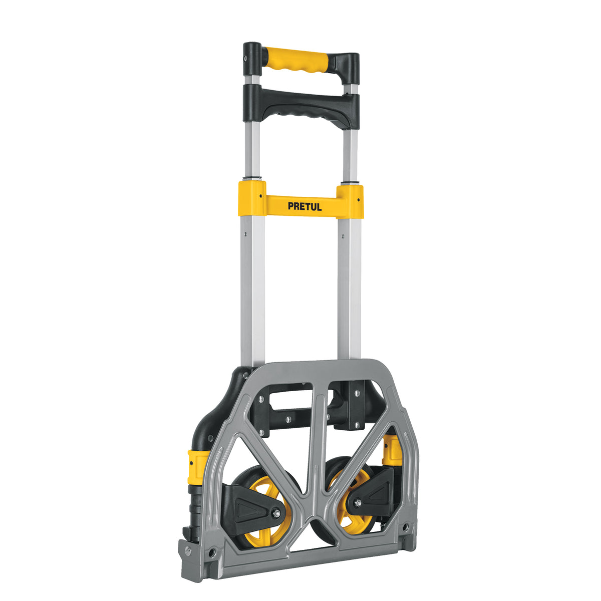 Diablo de carga plegable de aluminio y base de acero, 100 kg