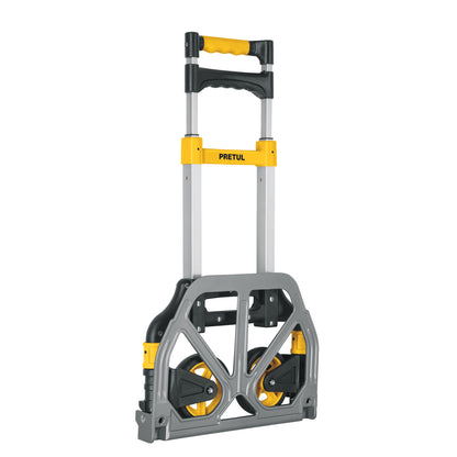 Diablo de carga plegable de aluminio y base de acero, 100 kg