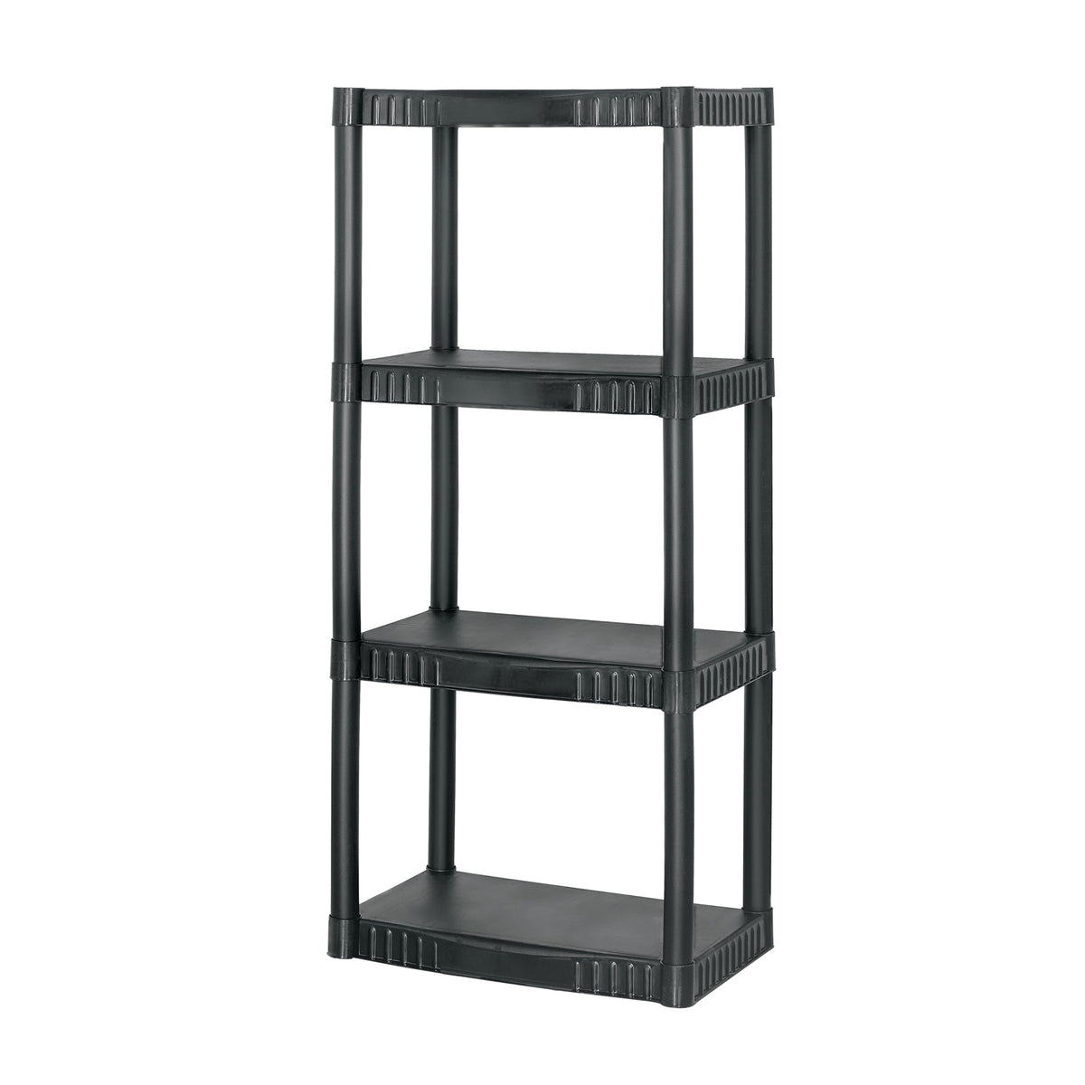 Estante plástico 4 repisas, capacidad 27 kg, 56 x 36 x 123 cm, PRETUL