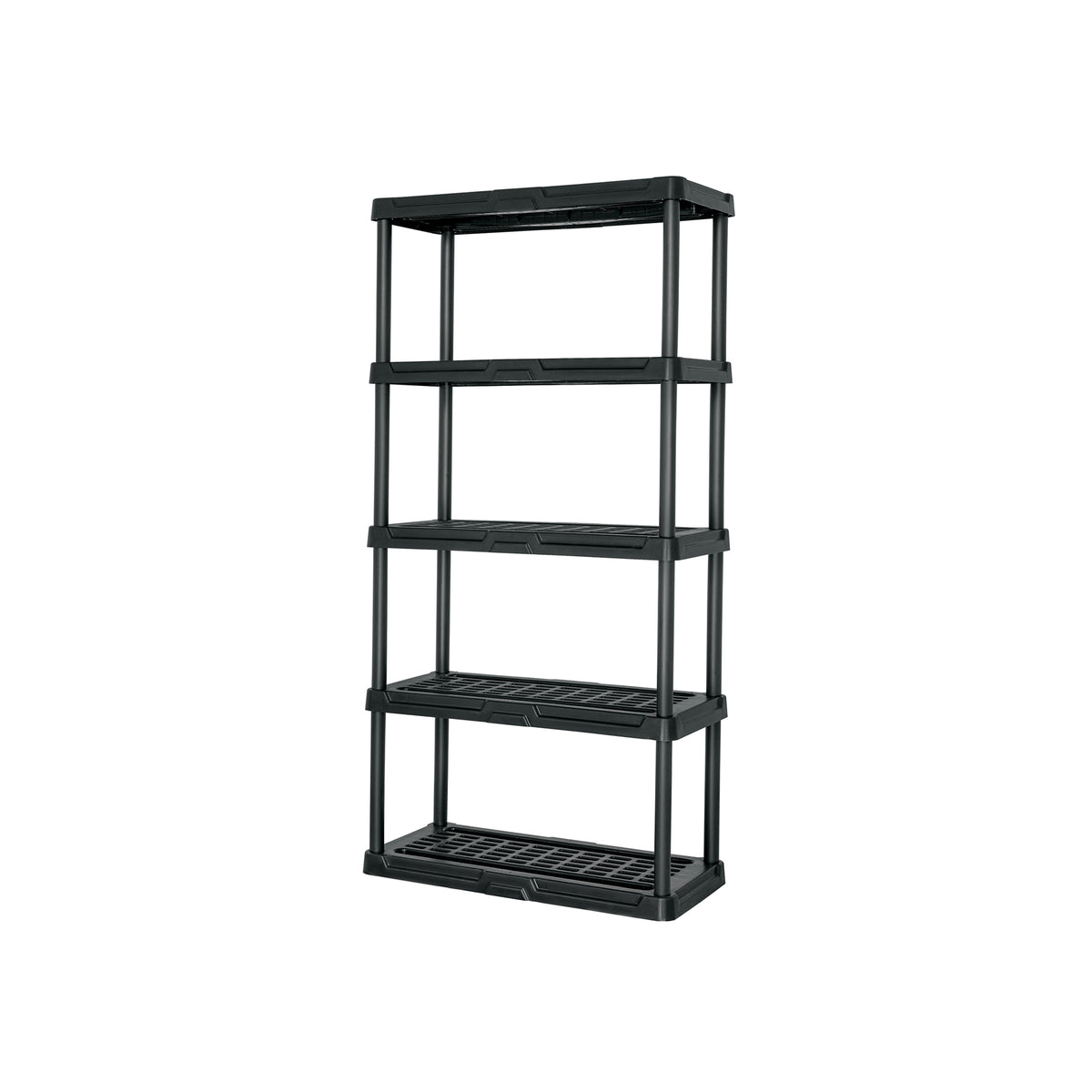 Estante plástico 5 repisas, capacidad 35 kg, 92 x 43 x 185 cm, PRETUL
