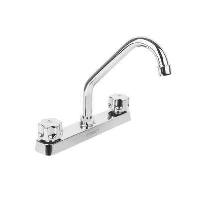 Mezcladora 8” fregadero, ABS, cuello corto, hexagonal, BASIC