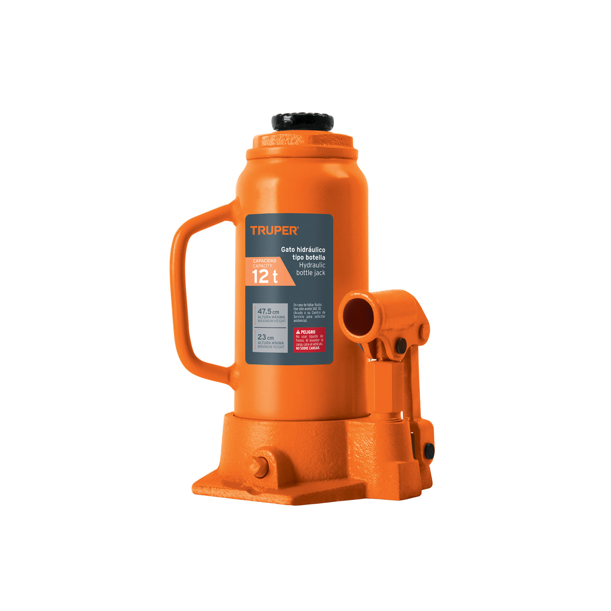 Gato hidráulico de botella, 12 Ton