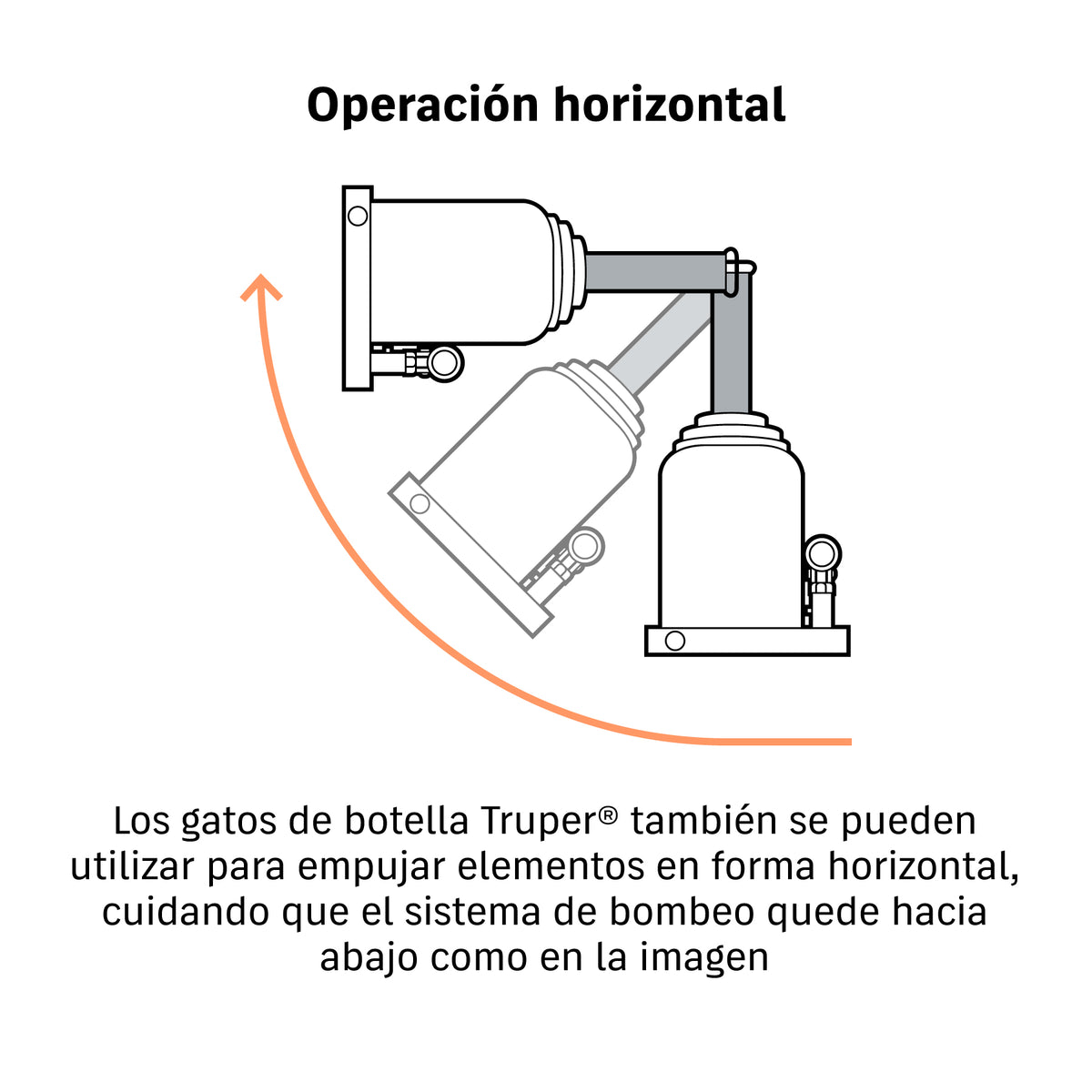 Gato hidráulico de botella, 32 Ton