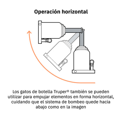 Gato hidráulico de botella, 4 Ton