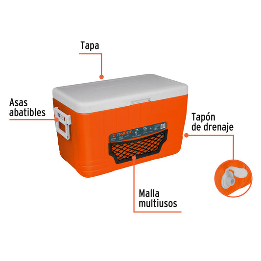 Hielera de 46 L, TRUPER