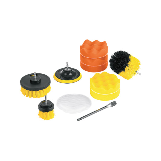 Juego de 11 accesorios de limpieza y pulido para taladro, PRETUL