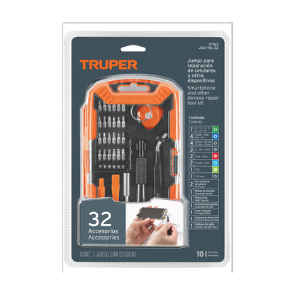 Juego de 32 piezas para reparación de electrónica