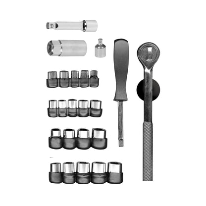 Juego de 25 herramientas 1/4” y 3/8” para mecánico, PRETUL