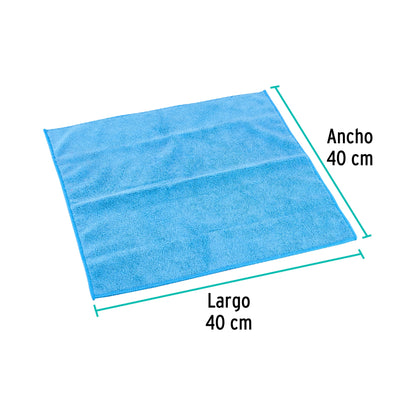 Toalla de microfibra de 40 × 40 cm, KLINTEK