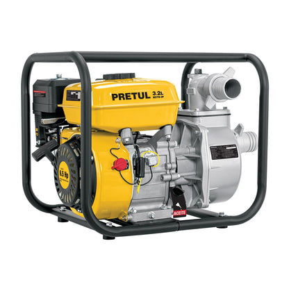 Motobomba autocebante 2” x 2”, gasolina 6-1/2 HP, agrícola, PRETUL