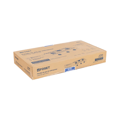 Parrilla gas sobreponer 60 cm,3 quemadores, inoxidable, FOSET