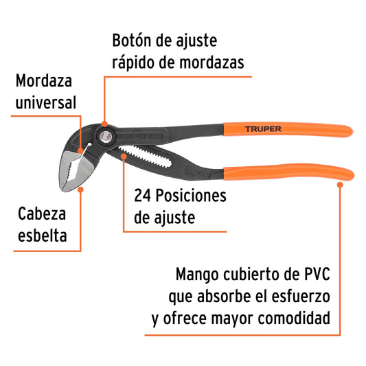 Pinza de extensión 16”, mango de PVC