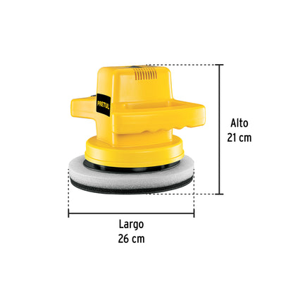 Pulidora roto-orbital 10”, 110 W, PRETUL