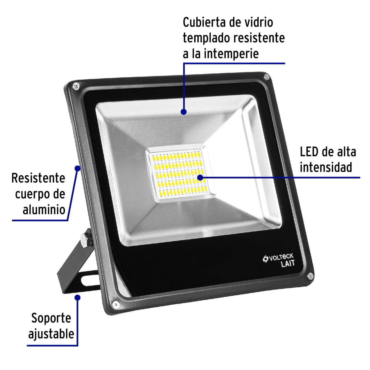 Reflector LED para exteriores 30 W, 6500 K, Volteck
